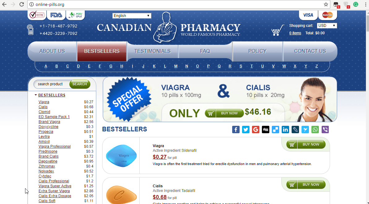 Online Pills Homepage