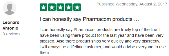 Pharmacom Store TrustPilot Reviews