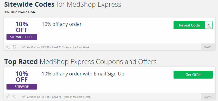 Out of Site Coupons for Medshop Express Deals